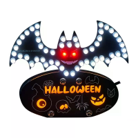 Ondeugende vleermuis Nachtlampen Kit USB 3.1 Naar Type C Adapter 5V DC Voeding Dual Touch Zones Multi Mode Verlichting I