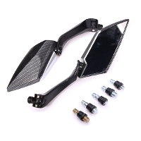 One Pair Motorcycle Rearview Side Mirrors For Honda Yamaha Kawasaki