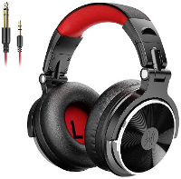 OneOdio Pro 10 Over Ear koptelefoon Kabel Stereo Zwart, Rood High Resolution Audio Vouwbaar, Zwenkbare oorschelpen DJ