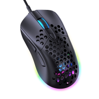 ONIKUMA CW906 Bedrade Muis Holle Honingraat Shell 8 Programmeerknoppen 1200 7200 DPI Colorful RGB Backlit Gaming Muizen