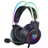 ONIKUMA X15 Pro Gaming Headset 3,5 mm Bedrade Oordopjes RGB Licht 50 mm Eenheden Stereo Surround Sound Ademend Oorkussen