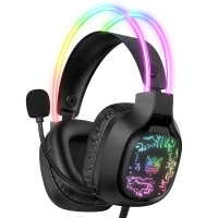ONIKUMA X22 Gaming Headset Bedrade hoofdtelefoon RGB licht 50mm Drivers Stereo Ergonomische Earbuffs USB 3.5Mm bedrade k