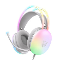 ONIKUMA X25 Gaming Headset USB 3.5Mm Bedrade Koptelefoon RGB Kleurrijke Verlichting 50mm Bestuurderseenheid 3D Stereofon