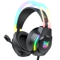 ONIKUMA X26 Gaming Headset Bedrade Hoofdtelefoon 50mm Driver Unit Stereo Surround Sound RGB Licht Flexibele Microfoon Oo