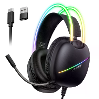 ONIKUMA X33 RGB Gaming Headset Bedrade Oortelefoon 50mm Grote Driver Eenheid Virtueel Surround Geluid Adaptieve Hoofdban