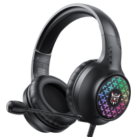 ONIKUMA X7 PRO Bedrade Gaming Headset Stereo 40MM Driver RGB Licht met Ruisonderdrukkende Microfoon voor PS4 PC XboxOne
