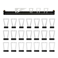 Onkel.J 28pcs dovetail pen markeerliniaal verstelbare tail joint markeerder stabiel sjabloon ondersteuning voor houtbewe