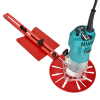 Cirkelsjabloon voor Router Vaste Ronde Center Frezen Houtbewerking Cirkels Snijden Jig voor Trim Machine Timmerwerk Cirk