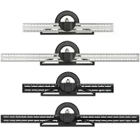 Universele Hoekmeter voor Houtbewerking Enthousiasten 0 180 Graad Hoekmeetinstrument met Cursor,Horizontale Niveller en