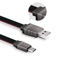 Onten 2.1A Micro Usb 1m/3.3Ft Noodle Cable For Samsung Xiaomi Huawei Meizu