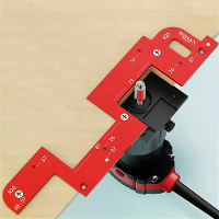 Onzichtbare ingesloten handgreep slot sjabloon aluminiumlegering nauwkeurige slotpositionering kledingkast keukenkastdeu