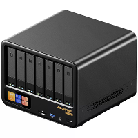 [Op Voorraad] AOOSTAR WTR MAX 11 Bays NAS Mini PC Met Secundair Scherm AMD Ryzen 7 PRO 8845HS Drievoudige Schermuitvoer