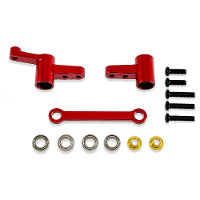 Opgewaardeerde Metalen Stuurinrichting met Lagers voor MJX HYPER GO 14209 14210 H14BM 1/14 Afstandsbedieningsauto Access