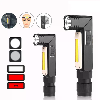 Oplaadbare LED zaklamp Multifunctionele magnetische basis 360 graden rotatie IP65 Mini werklamp auto reparatiewerklicht