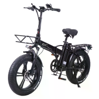 Opvouwbare elektrische fiets CMACEWHEEL GW20 48V 20Ah 750W 20 inch, met schijfrem, bereik van 80 100KM, maximale belasti