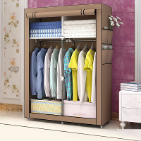 Opvouwbare mobiele textielgarderobe Stoffen kast Vouwkast Garderobe voor thuis slaapkamer
