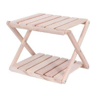 Orange85 Bijzettafel Buiten Salontafel Tuintafel 38.5X31x32.5Cm Hout