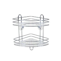 Orange85 Doucherek Ophangbaar 2 laags Metaal 20x20x25 cm Badkamer