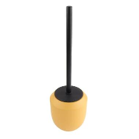 Orange85 Toiletborstel met houder Wc borstel Geel 12x12x39 cm Aardewerk