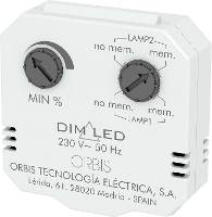 ORBIS Zeitschalttechnik OB200009 Dimmer (inbouw) Geschikt voor lampen: Gloeilamp, Spaarlamp, Halogeenlamp, LED lamp Wit