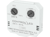 ORBIS Zeitschalttechnik OB200010 Dimmer (inbouw) Geschikt voor lampen: Gloeilamp, Spaarlamp, Halogeenlamp, LED lamp Wit