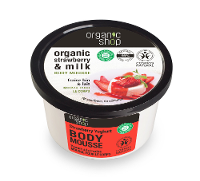 Organic Shop Organic Strawberry & Milk Body Mousse