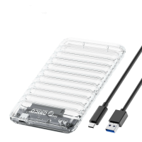 ORICO 2,5 inch Transparante SATA naar USB3.0 / Type C Harde Schijf Behuizing Solid State Drives Behuizingen voor PC Lapt