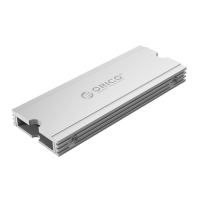 ORICO M2SRA M.2 Koellichaam Universele compatibiliteit Aluminiumlegering Harde schijf koellichaam