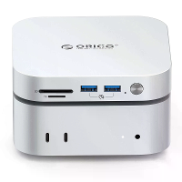 ORICO M49P MiniLink 9 in 1 USB C dockingstation met M.2 SSD behuizing 8TB Max 40Gbps USB3.2 4K60Hz HD voor Mac Mini M4 M