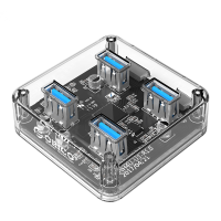 Orico Mh4u 4 Ports Usb3.0 Transparent Desktop Hub For U Disk Pc Tables Iphone7 Samsung S8