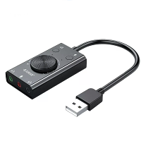 ORICO SC2 Externe USB Geluidskaart Audio Jack 3,5 mm Kabel Adapter Volumeaanpassing Stuurprogramma vrij Stereo Microfoon