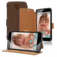 Original Flip Durable Leather Stand Case Pc Cover For Doogee Y100/y100 Pro