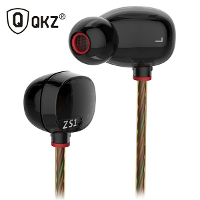Original KZ ZS1 In ear HiFi Dual Dynamic Unit Heavy Bass Around Earphone with Mic for Xiaomi Samsung iPhone