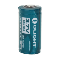 Original Olight 3.7V 650mah Rcr123a 16340 Rechargeable Li Ion Battery