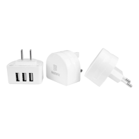 Original Remax 3 Usb Ports 3.1A Universal Eu Uk Us Charger For Xiaomi Samsung Huawei Doogee Htc Lg