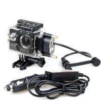 Original Waterproof Case + Car Charger For Sports Camera Sjcam Sj4000 Series On Motorcycle