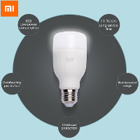 Original Xiaomi Mi Yeelight E27 8W White LED Smart Light Bulb Smartphone App WIFI Control 220V