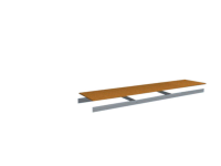 Orion Regalsysteme ZH05022 (b x d) 2250 mm x 500 mm Hout