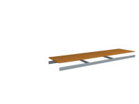Orion Regalsysteme ZH06025 (b x d) 2500 mm x 600 mm Hout