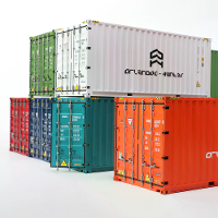 Orlandoo Hunter TEU 22G1 FEU 42G1 1/32 20ft/40ft Container Niet Geassembleerd Witte DIY Kit RC Auto Voertuigen Modellen