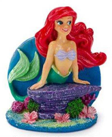 Ornament Kleine Zeemeermin Ariel Rekkend Op Steen #95;_Medium 9x5,5x8 Cm