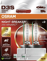 Osram Automotive 66340XN2 2HB Xenonlamp Xenarc Night Breaker 220 D3S 35 W 42 V