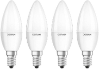OSRAM HOMELIGHTING 4058075819474 LED lamp Energielabel F (A   G) E14 Kaars 4.9 W = 40 W Warmwit (Ø x l) 35 mm x 103 mm 4 stuk(s)