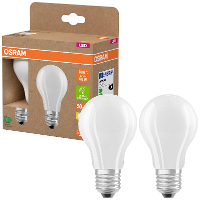 OSRAM HOMELIGHTING 4099854253522 LED lamp Energielabel A (A   G) E27 Peer 3.8 W = 60 W Warmwit (Ø x h) 60 mm x 60 mm 2 stuk(s)