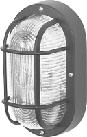 OSRAM HOMELIGHTING Bulkhead Essential Oval E27 Black 4058075845589 Plafondlamp, Wandlamp Zwart