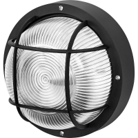 OSRAM HOMELIGHTING Bulkhead Essential Round E27 Black 4058075845626 Plafondlamp, Wandlamp E27 Zwart