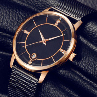 Casual Style Calendar Stainless Steel Ladies Wrist Watch