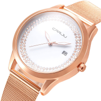 Crrju 2102 Casual Style Calendar Women Wrist Watch