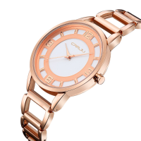 CRRJU 2103 Fashion Stainless Steel Strap Women Quartz Watch