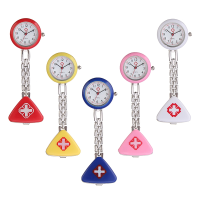 Professional Nurse Watch Stainless Steel Triangular Ladies Women Quartz Watch